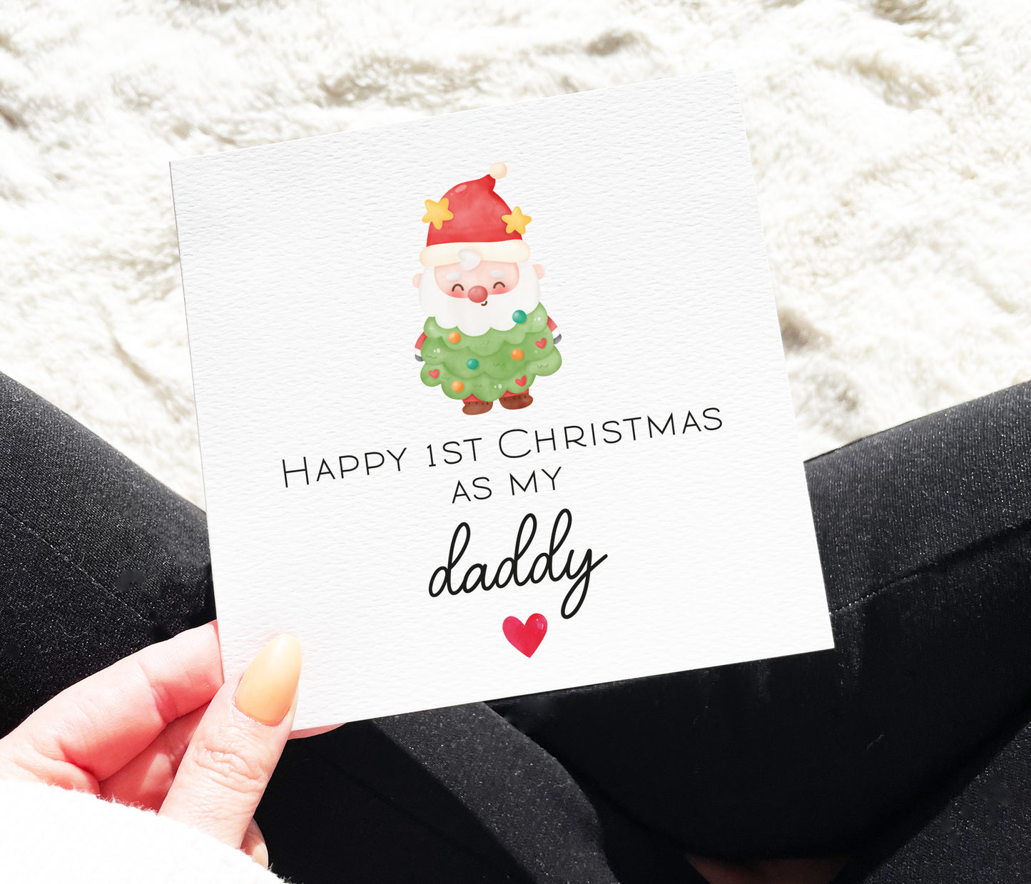 1st Christmas As My Daddy Card