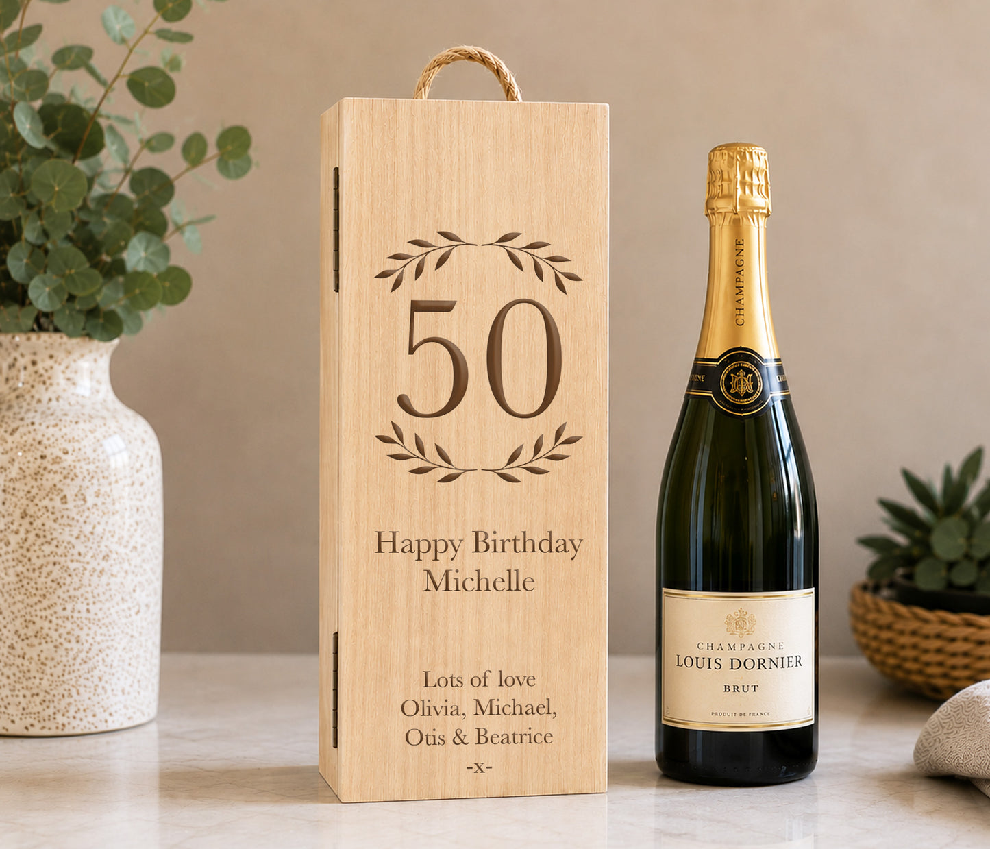 50th Birthday Whisky Box