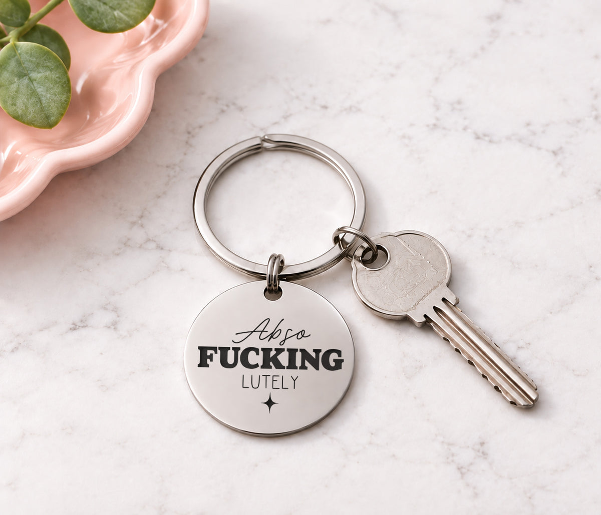 Abso Fucking Lutely Keyring