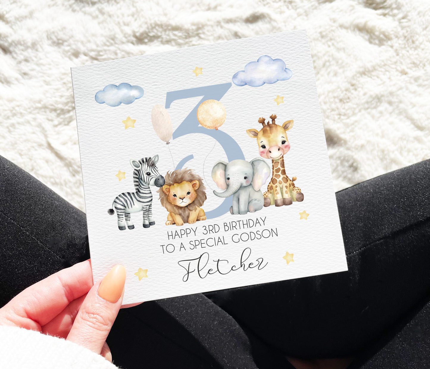Godson Safari Animals Card