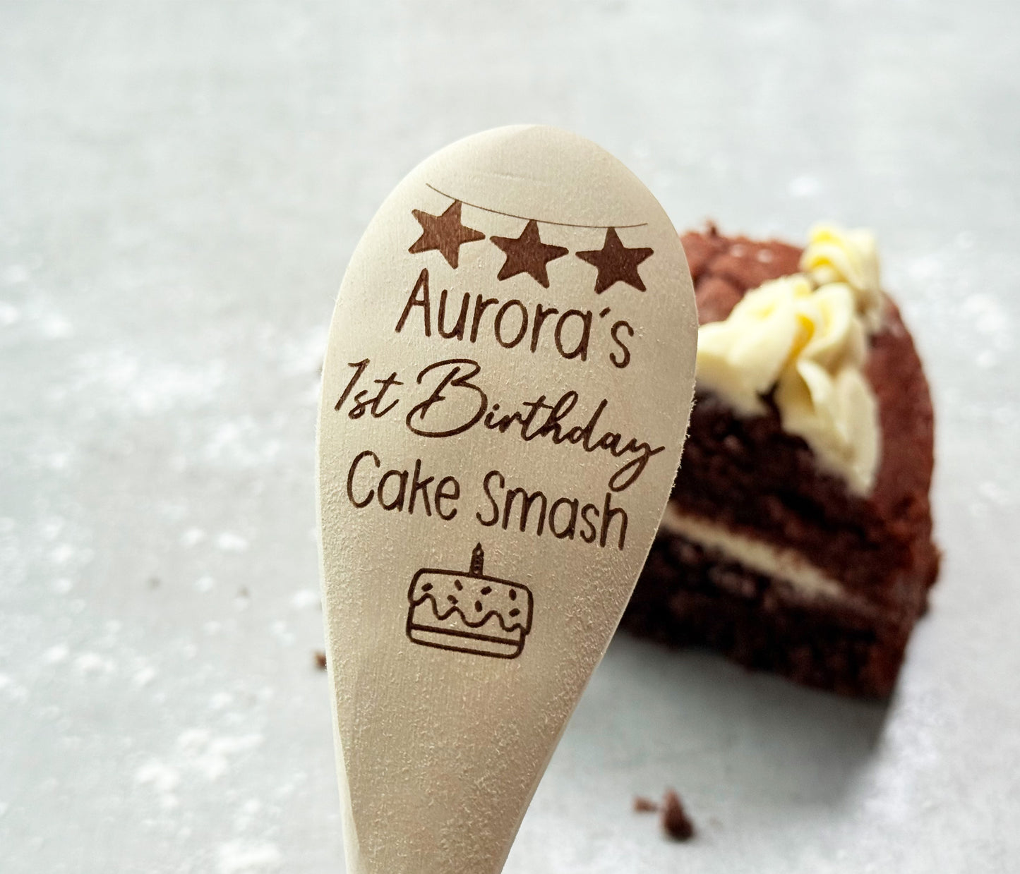 Personalised 1st Birthday Cake Smash Spoon