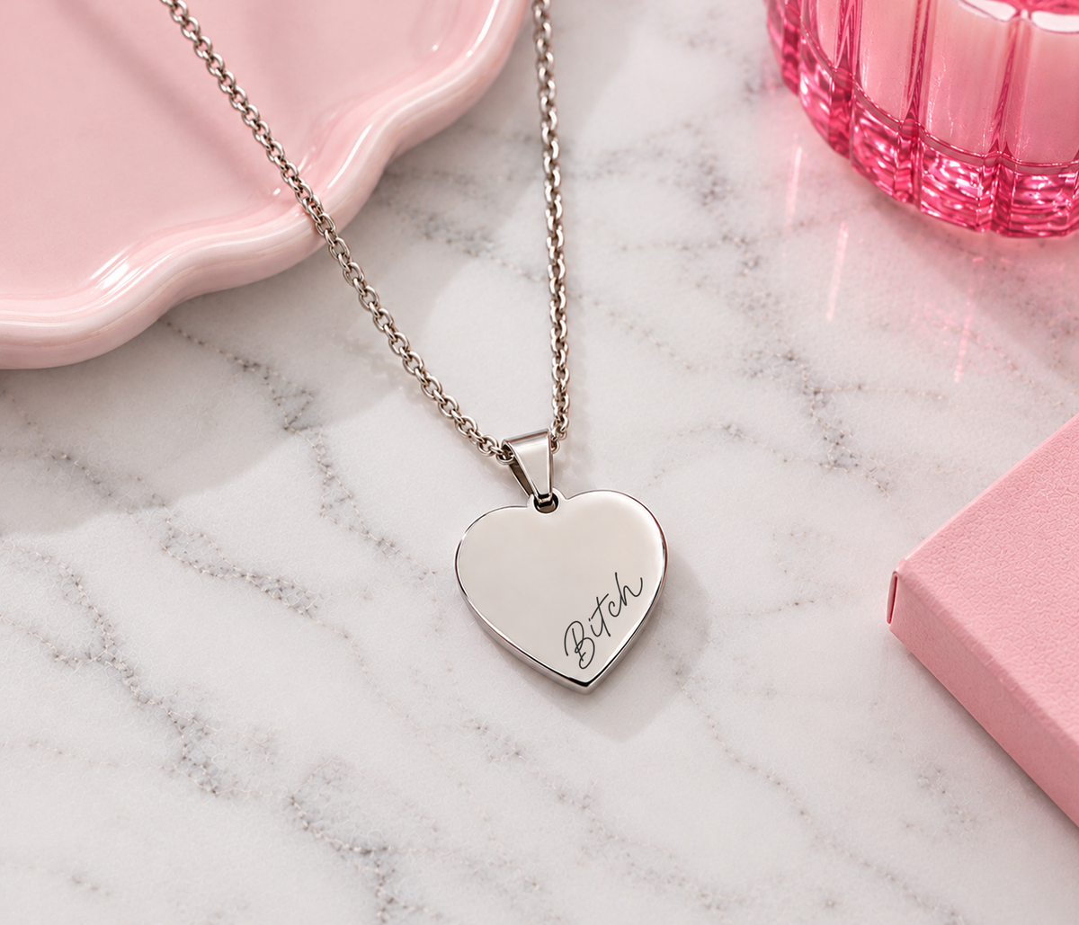Bitch Secret Profanity Necklace