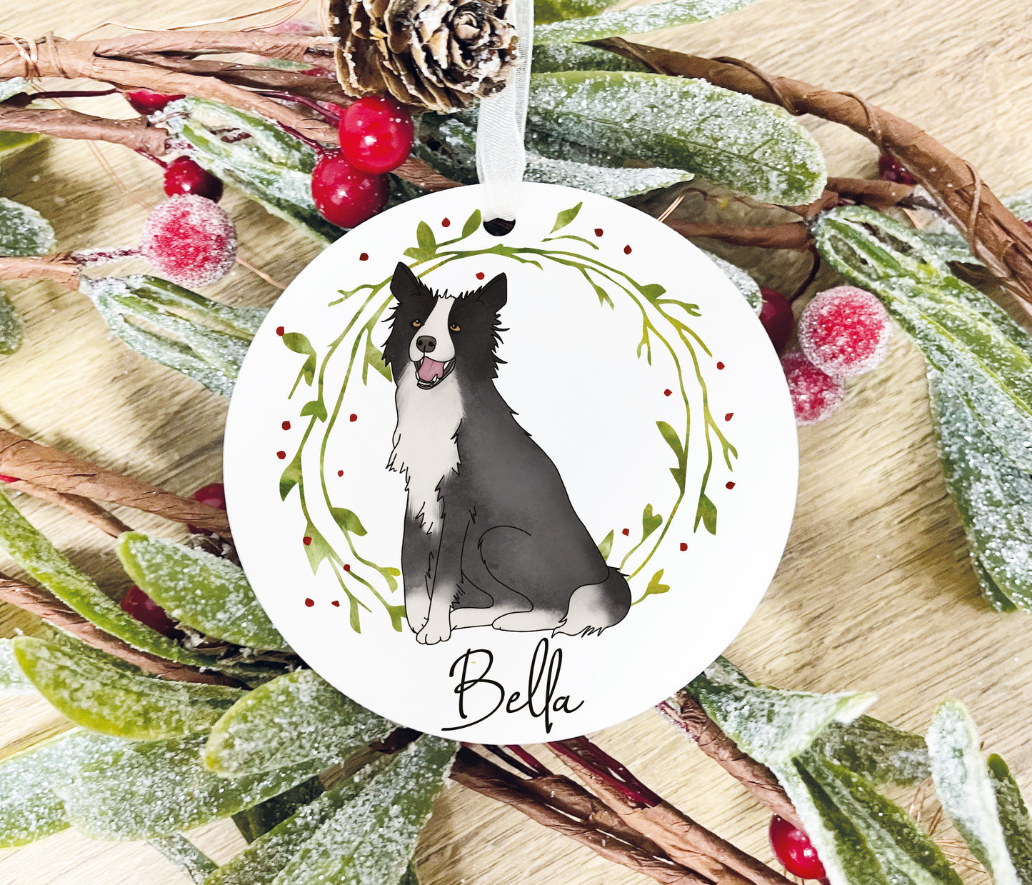 Border Collie Bauble