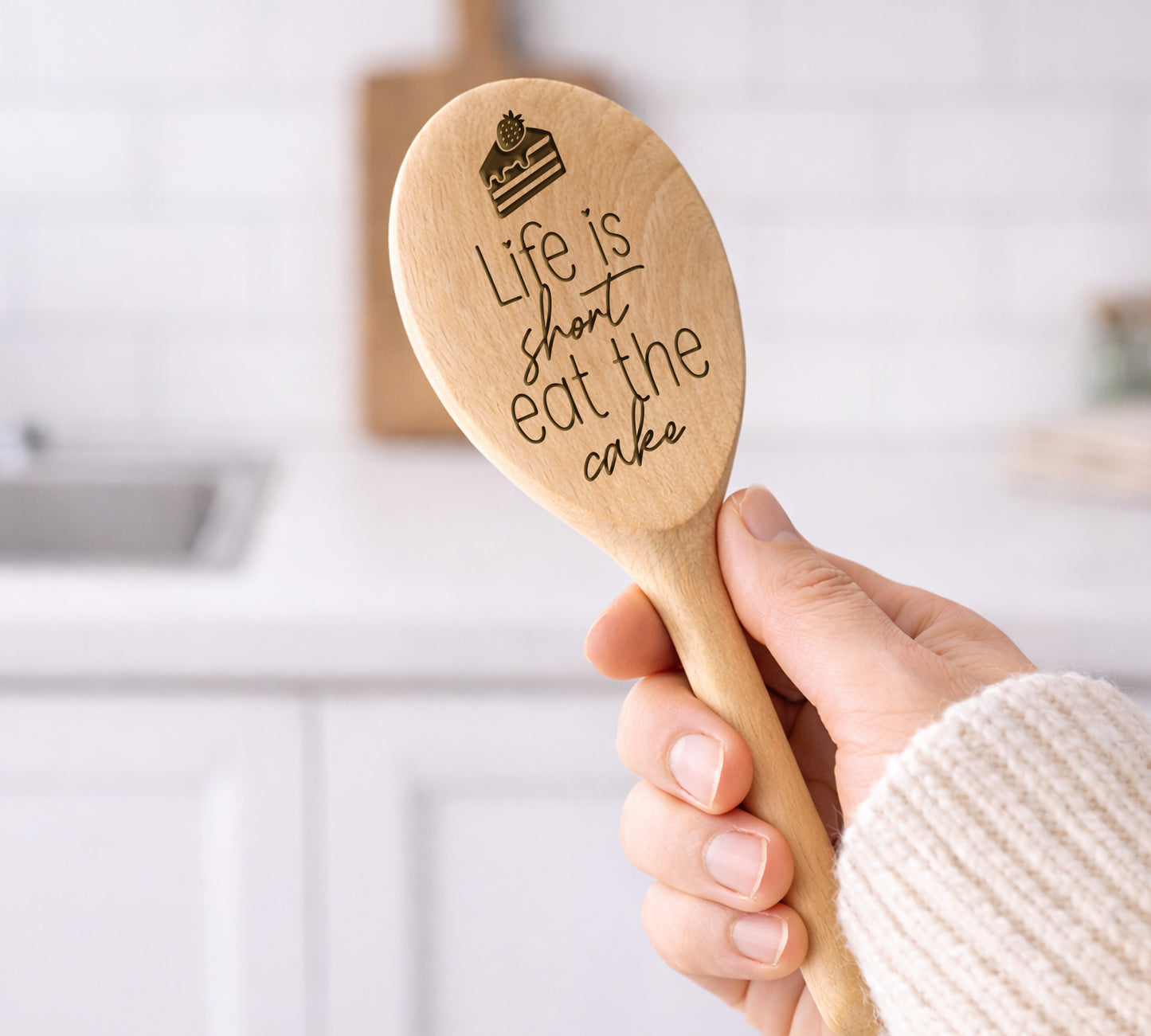 Life Is Short Eat The Cake Spoon