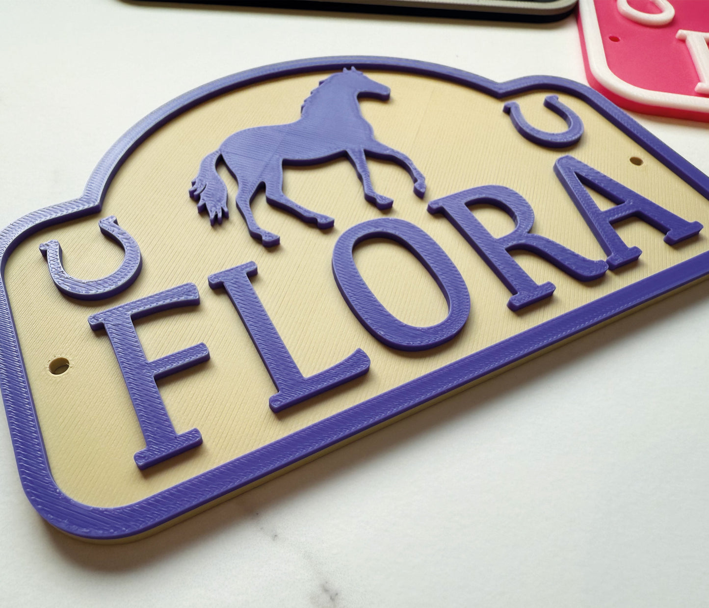 Horse Name Sign