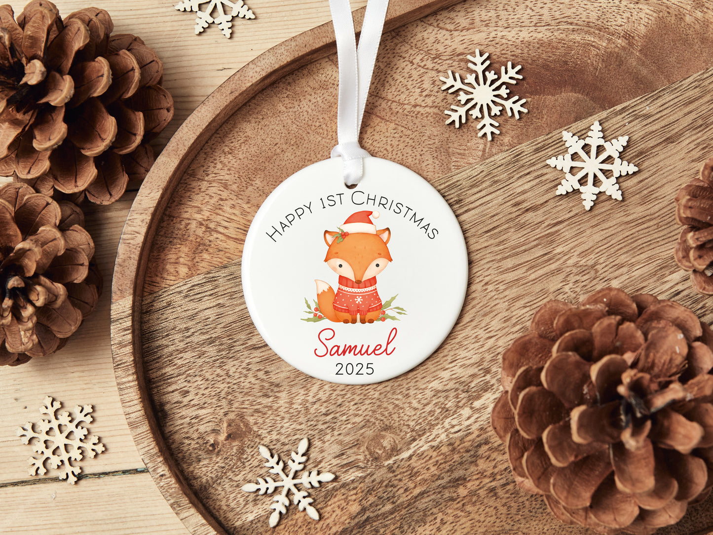 Foxy 1st Christmas Bauble
