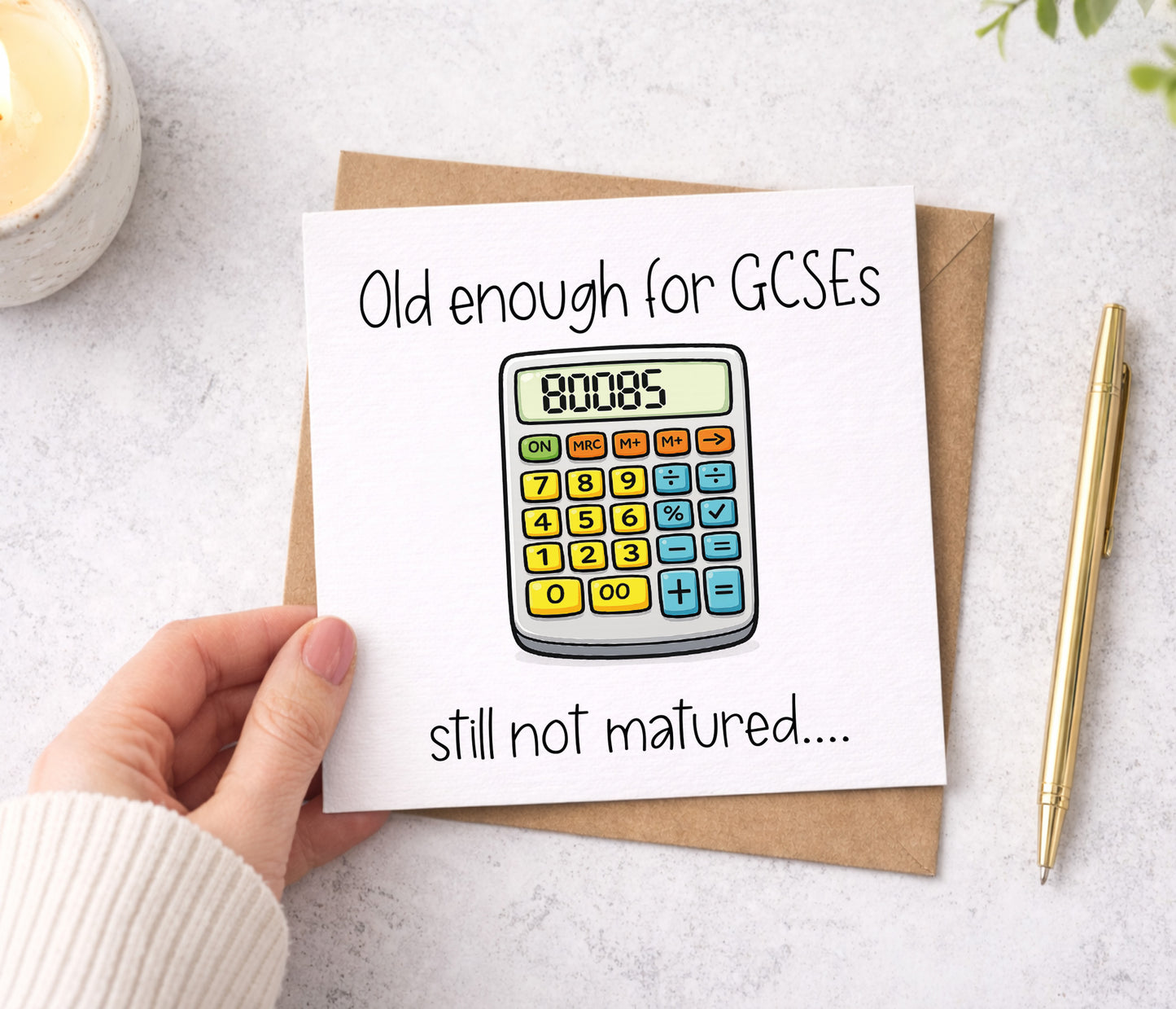 GCSE Funny Calculator Card