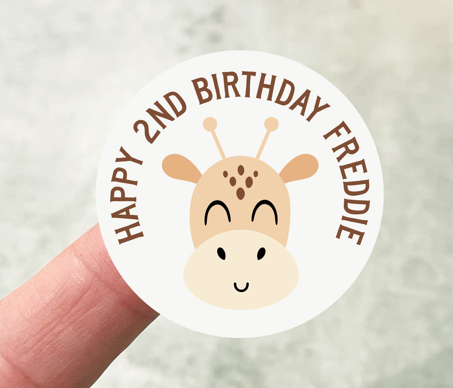 Giraffe Party Stickers