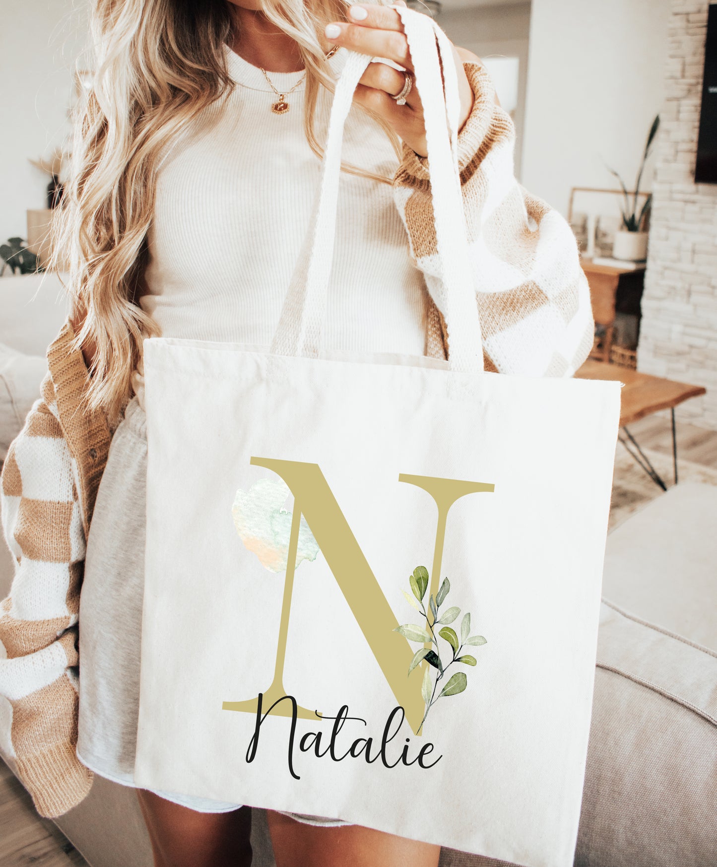 Personalised Initial Tote Bag