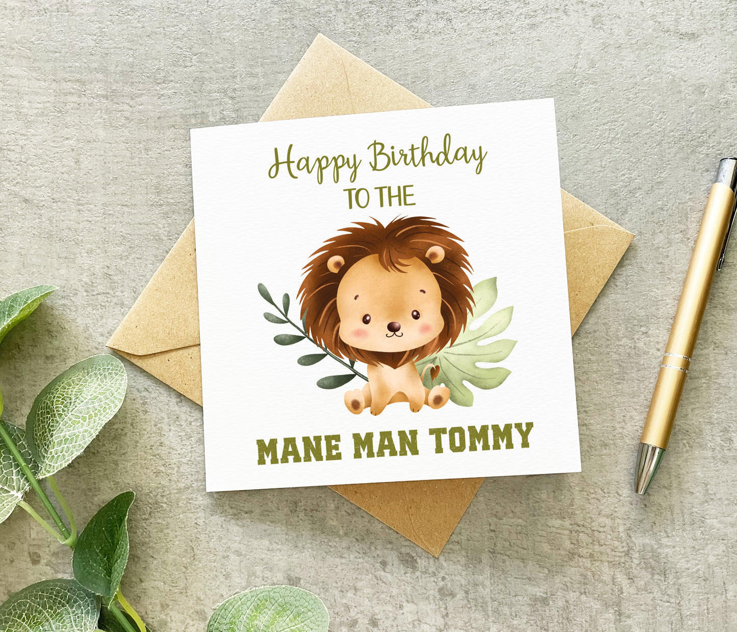 Mane Man Birthday Card