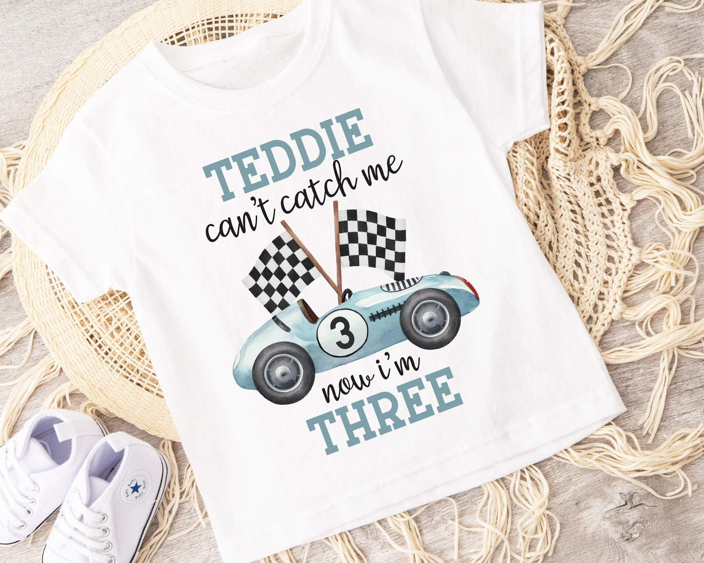 Can't Catch Me Now I'm Three T-Shirt