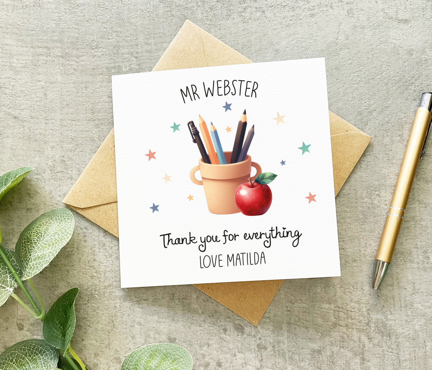 Thank You For Everything Card