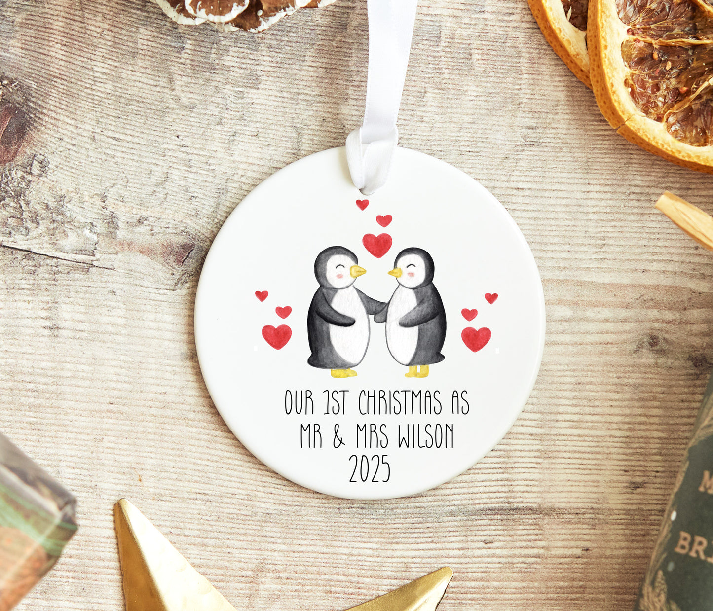 1st Christmas As Mr & Mrs Bauble