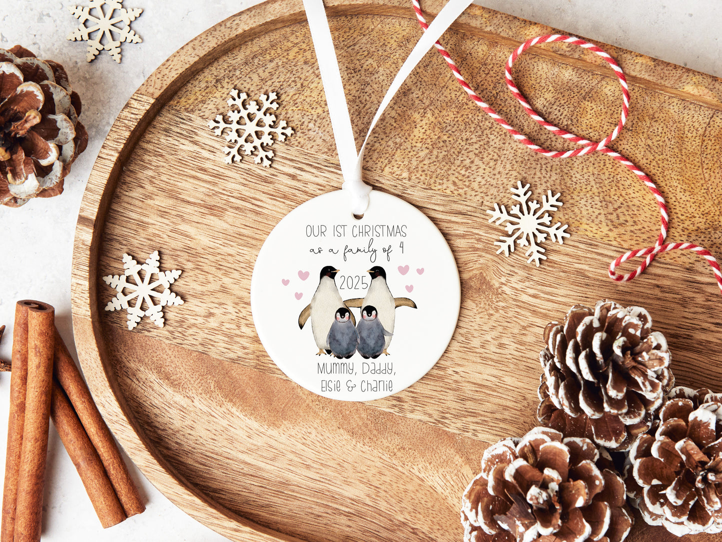Twins 1st Christmas Bauble