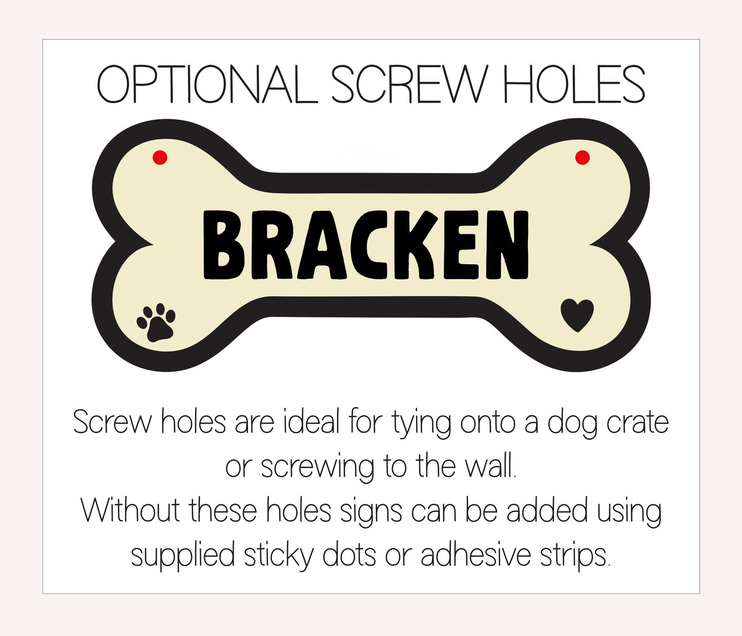 Dog Name Wall Plaque