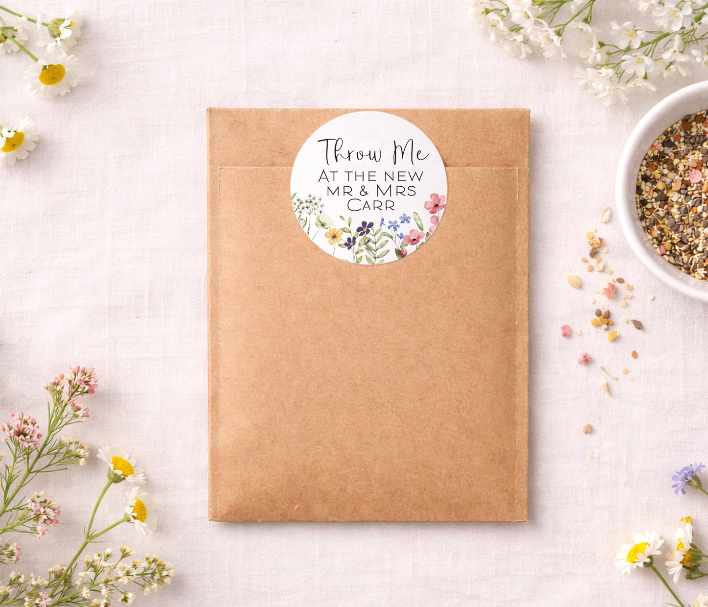 Wild Flower Confetti Stickers