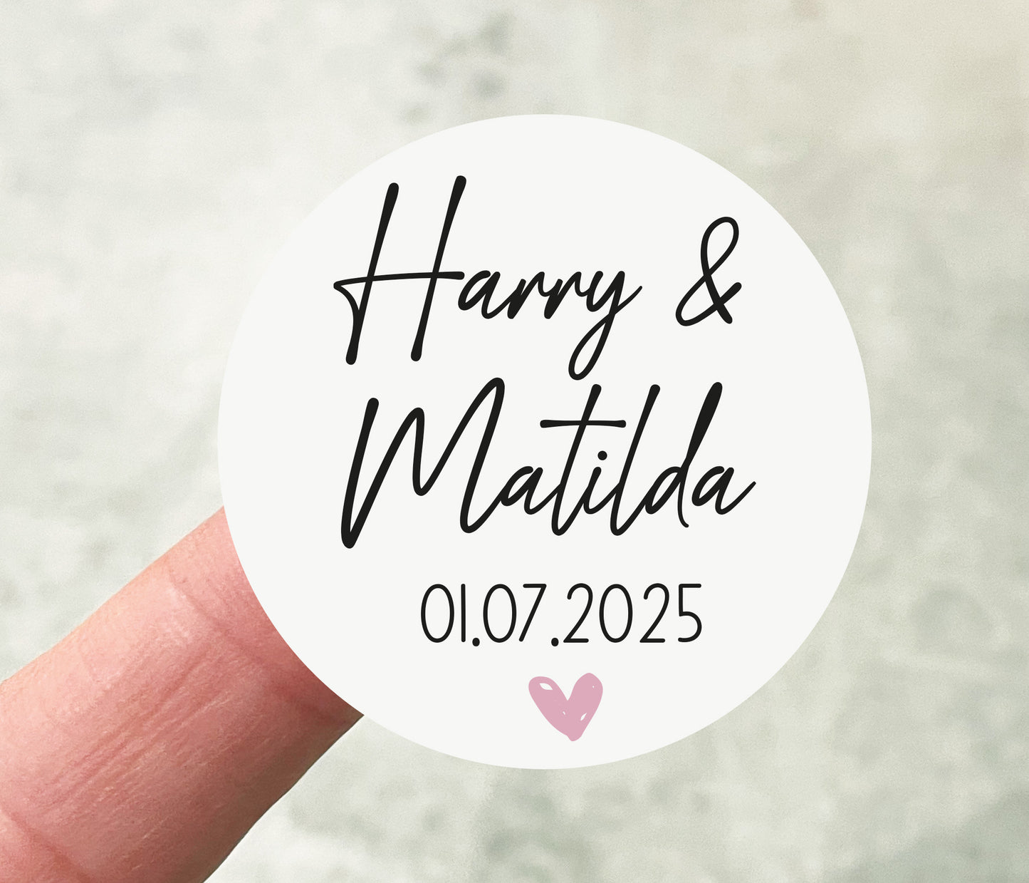 Personalised Wedding Stickers
