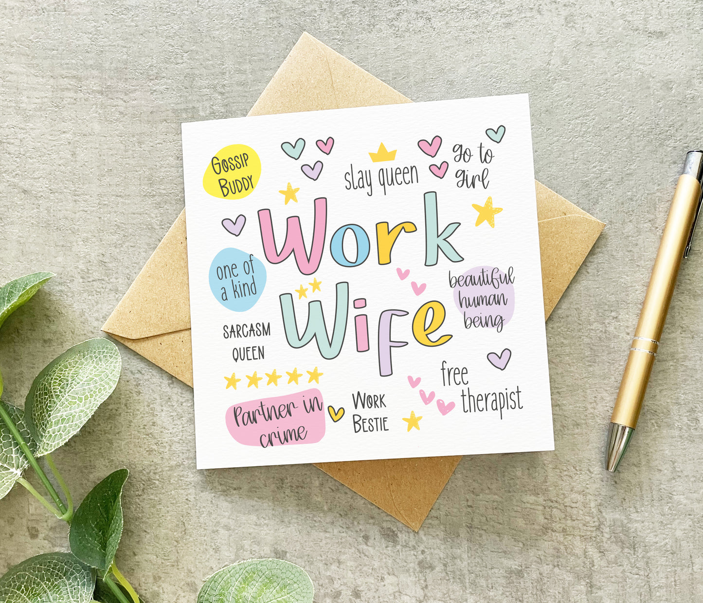 Work Wife Affirmations Card