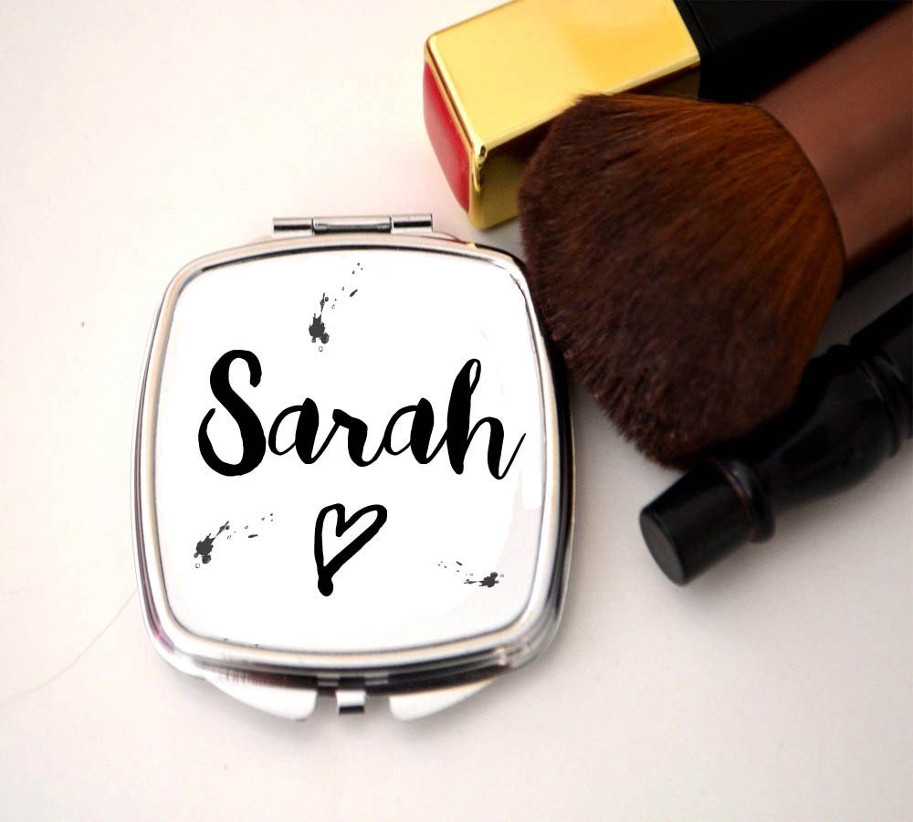 Ink Splatter Compact Mirror
