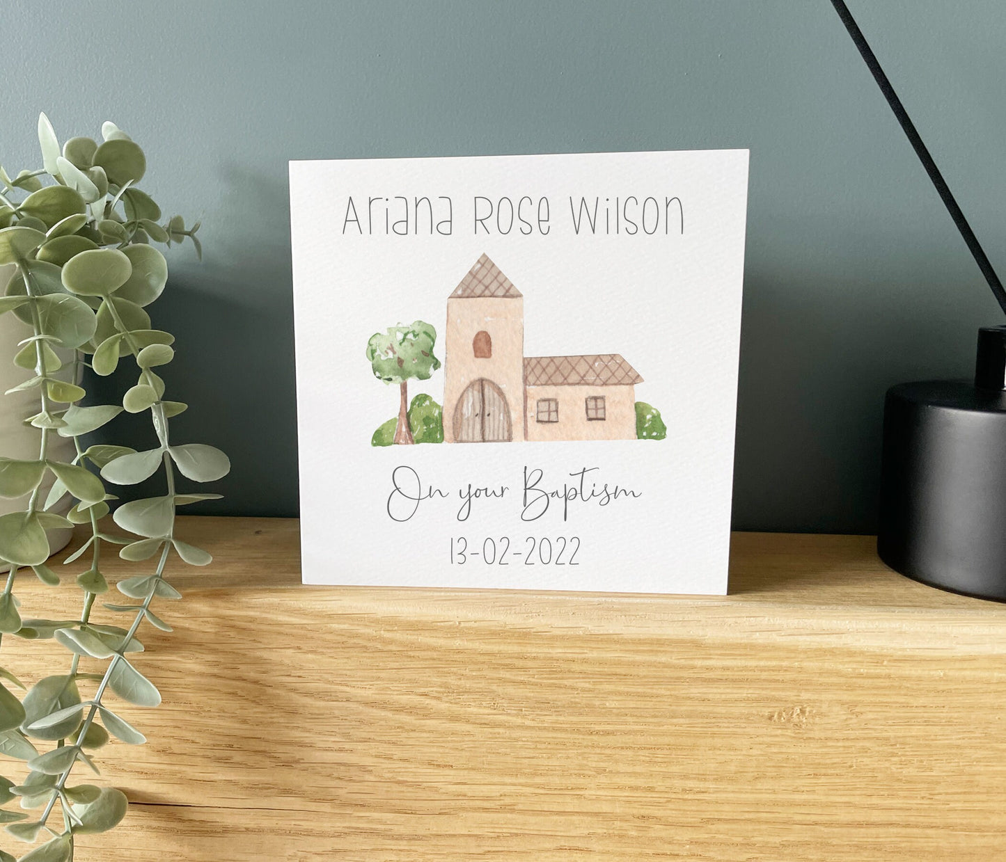 Baptism Church Card