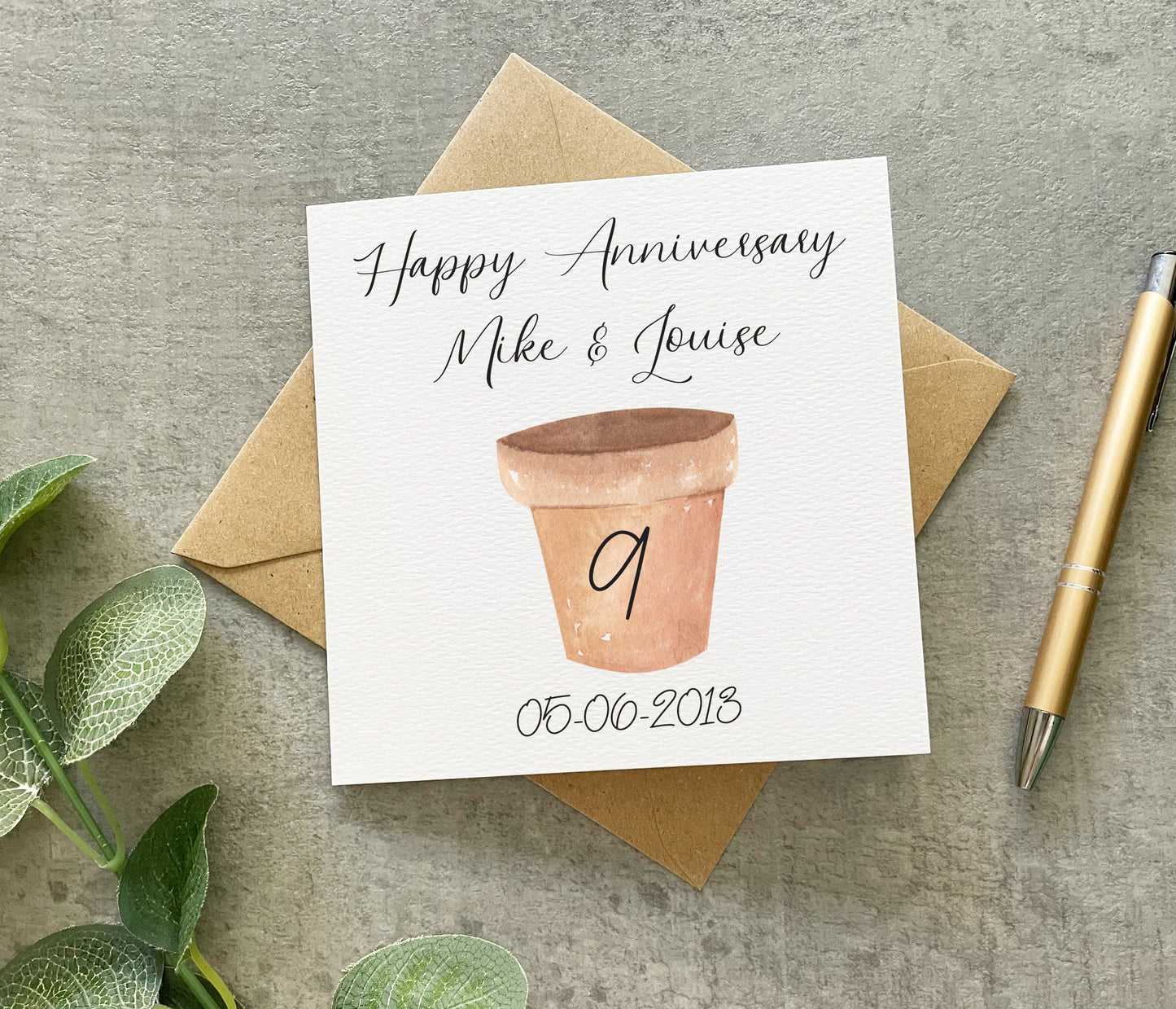 9th Anniversary Card