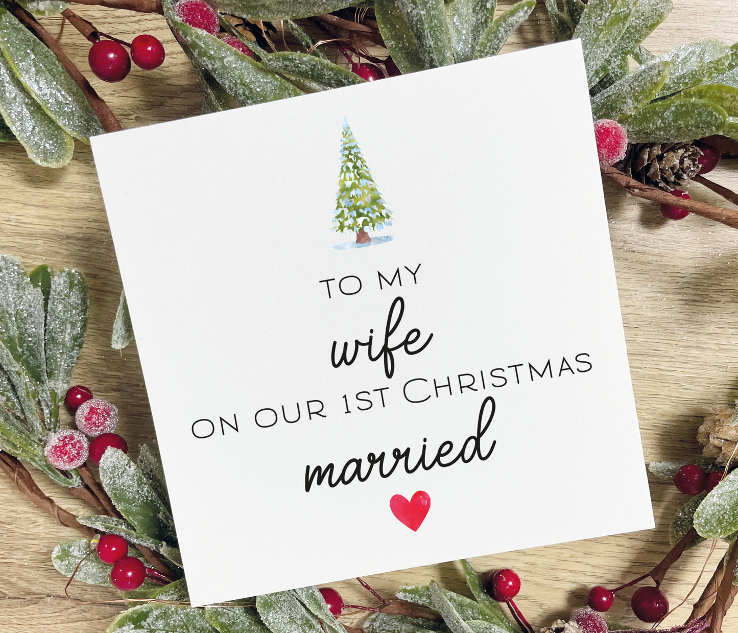 To My Husband Christmas Card