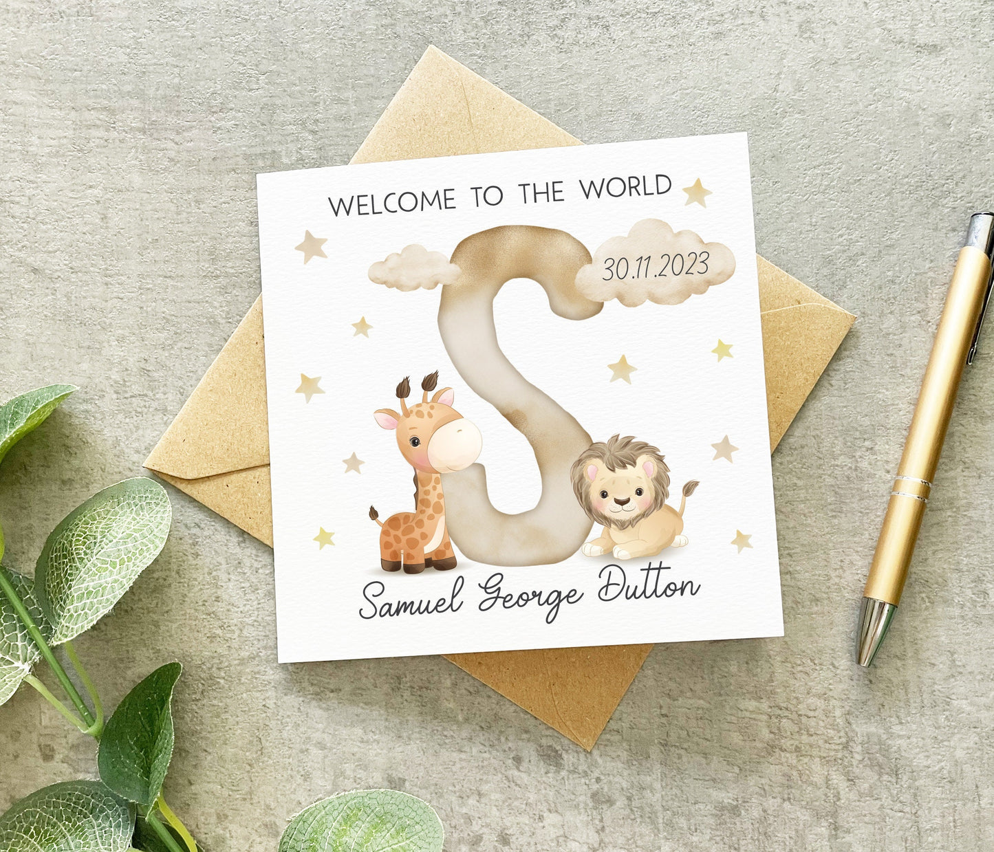 New Baby Animals Card