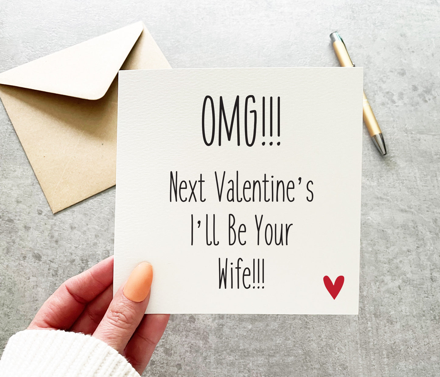 OMG Next Valentines Card
