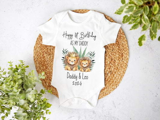 1st Birthday As My Daddy Vest