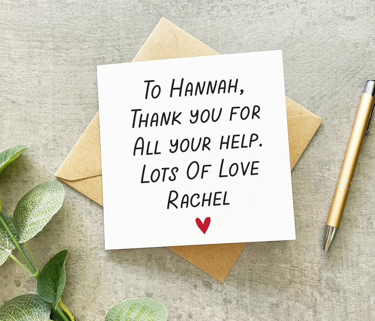 Custom Text Card