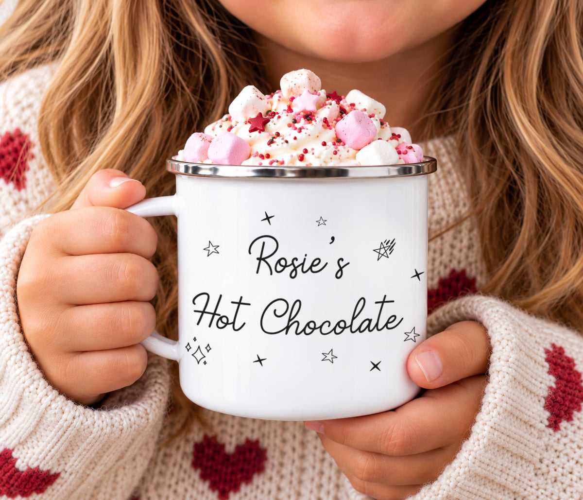 Starry Night Enamel Hot Chocolate Mug