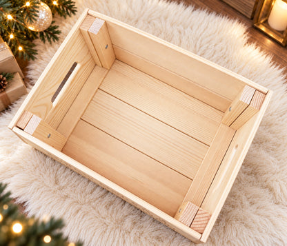 Personalised Wooden Family Christmas Eve Box
