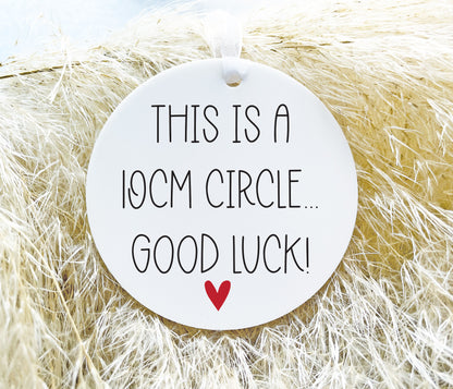 10cm Circle Baby Shower Gift