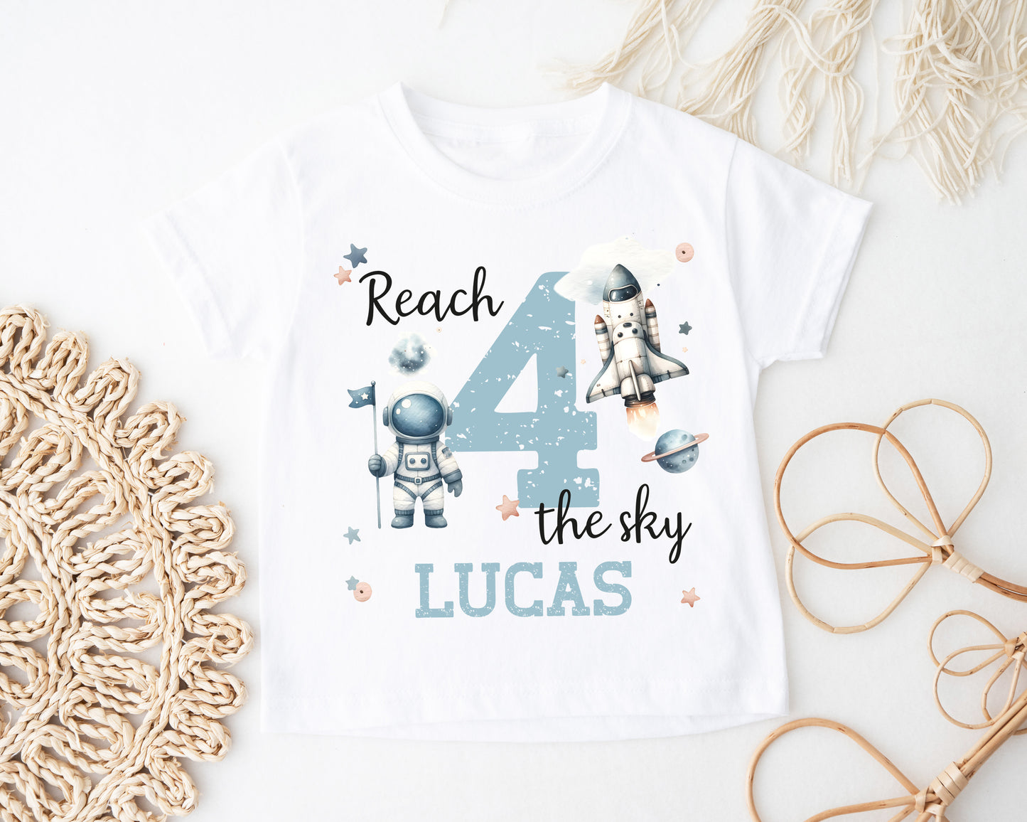 Reach Four The Sky Birthday T-Shirt