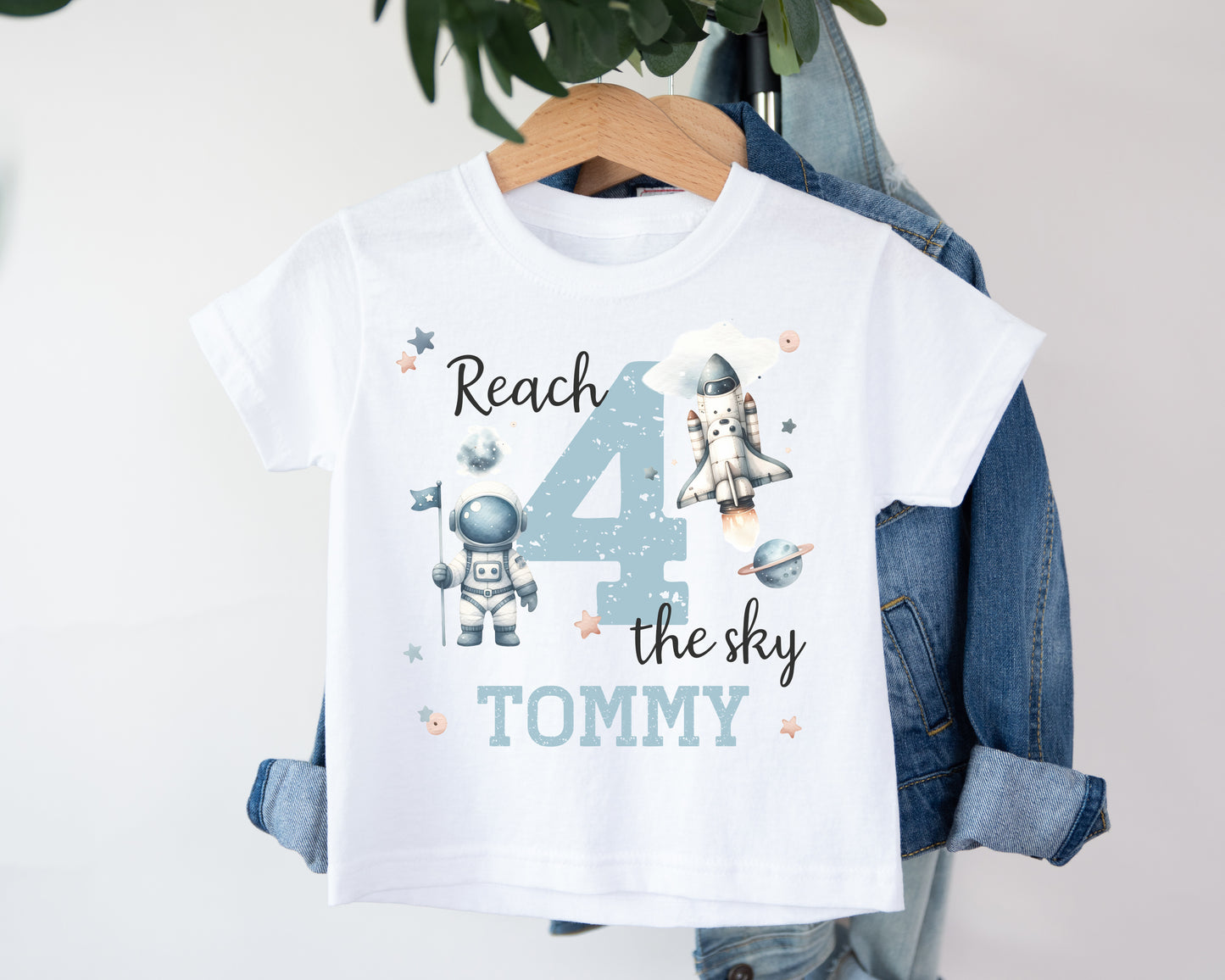 Reach Four The Sky Birthday T-Shirt