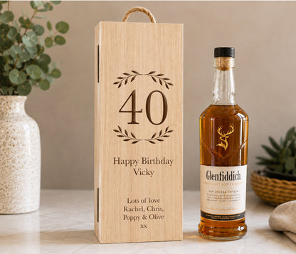 40th Birthday Whisky Box