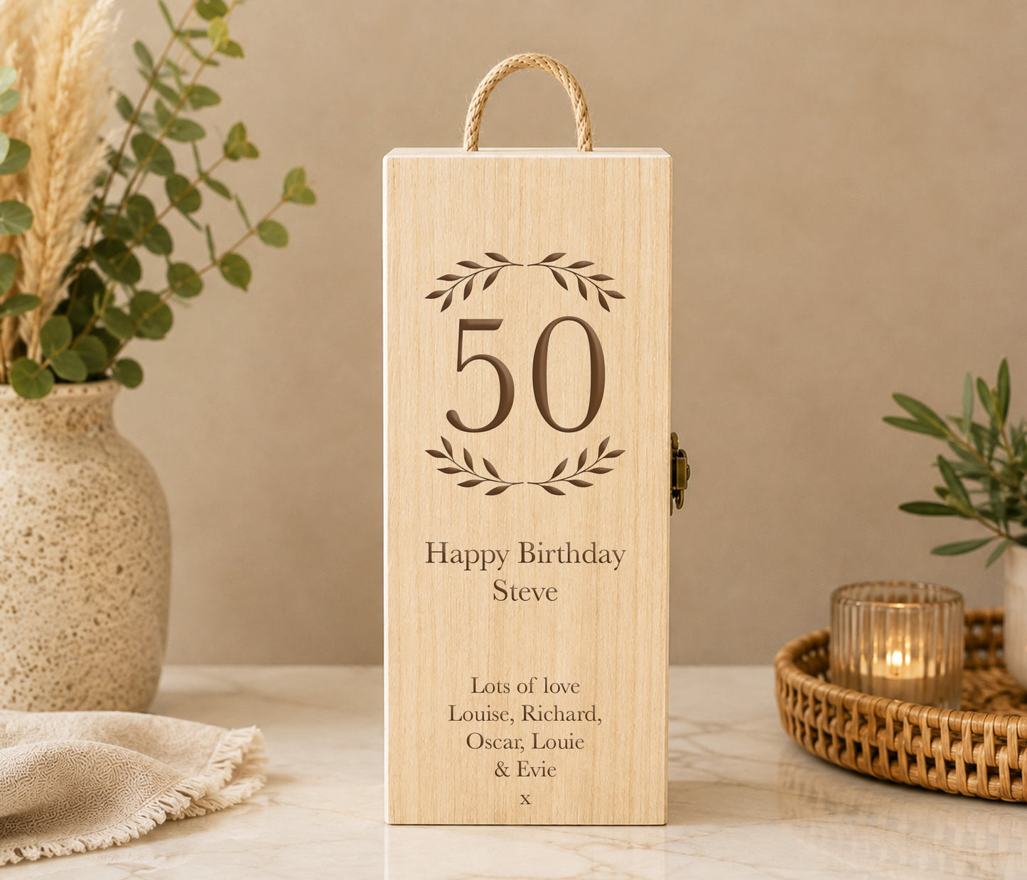 50th Birthday Whisky Box