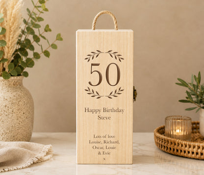 50th Birthday Whisky Box