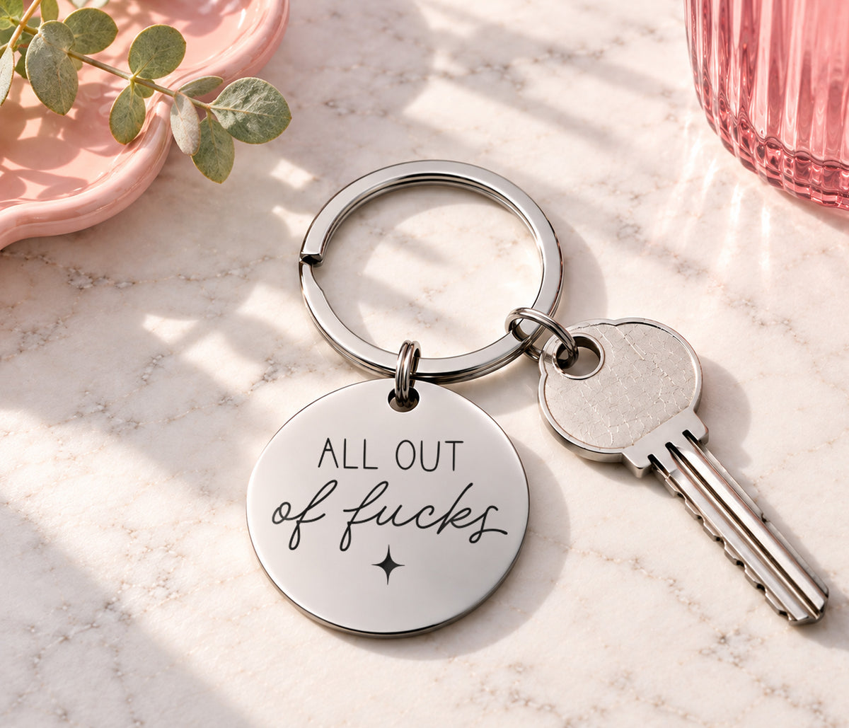All Out Of Fucks Keyring