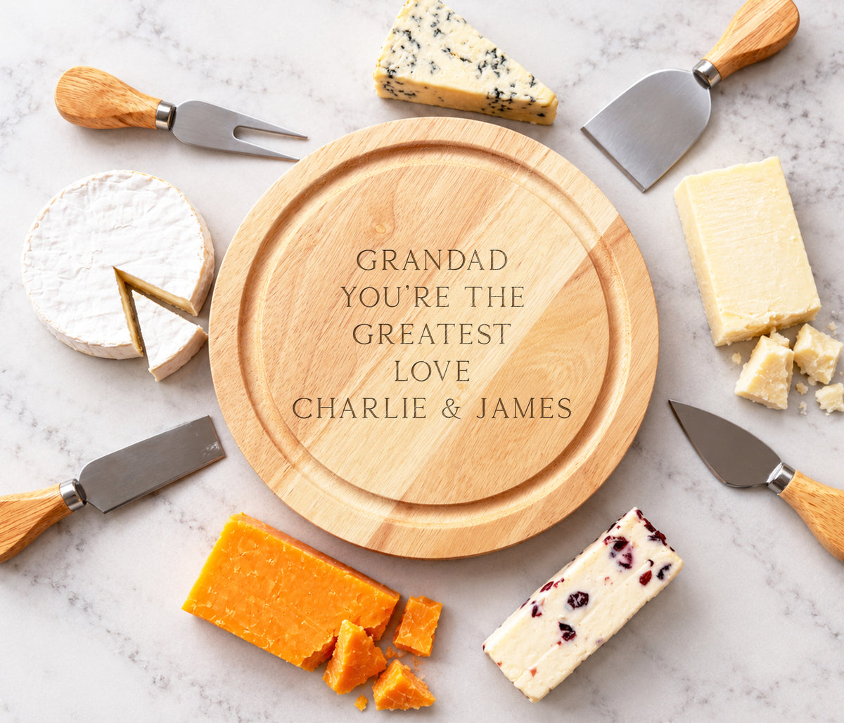Any Text, Personalised Cheeseboard