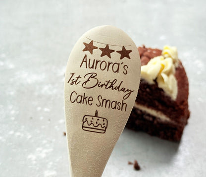 Personalised 1st Birthday Cake Smash Spoon