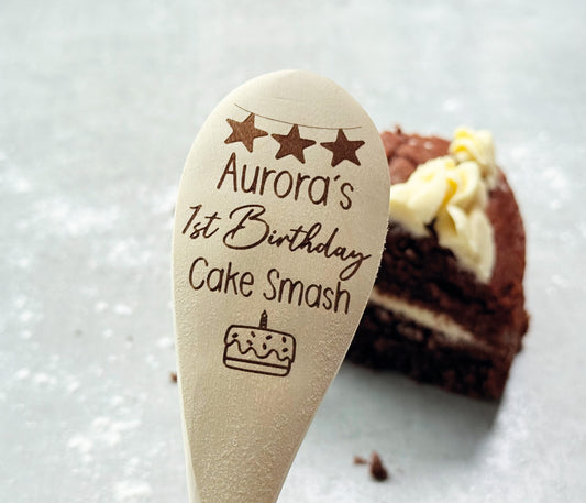 Personalised 1st Birthday Cake Smash Spoon