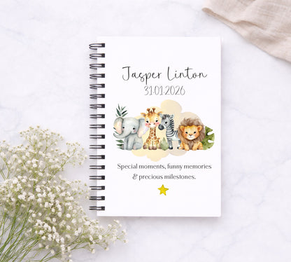 Jungle Animals Baby Memory Notebook