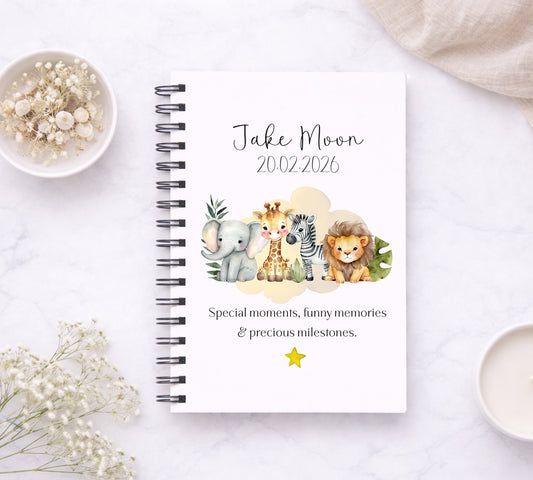 Jungle Animals Baby Memory Notebook