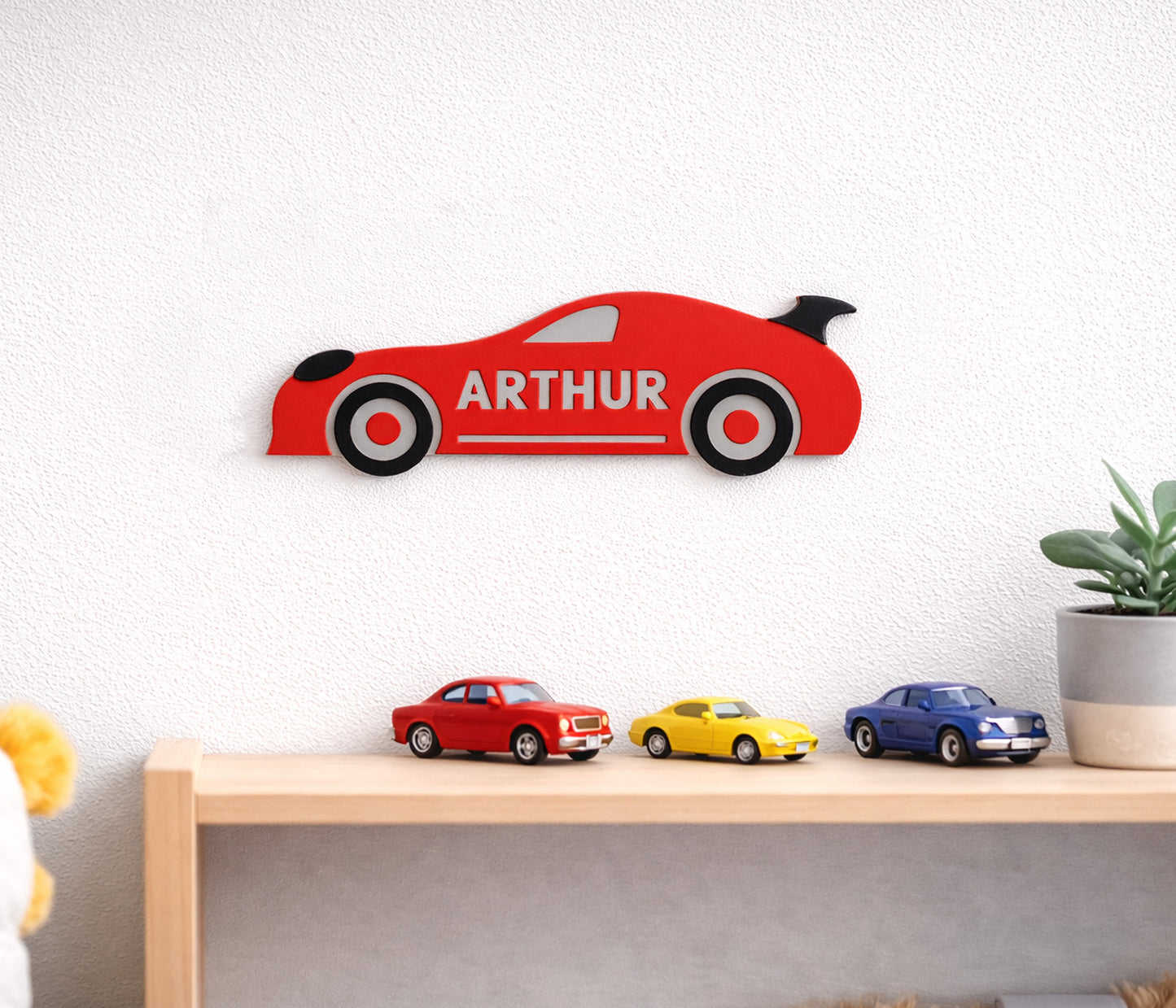 Racing Car Bedroom Sign