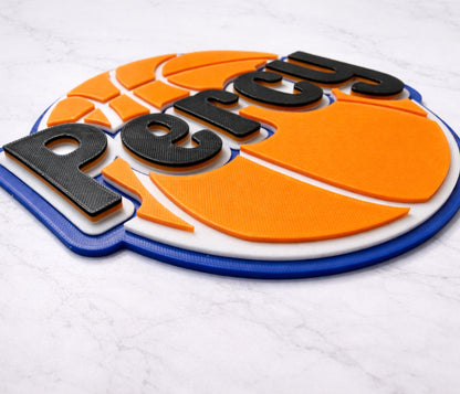 Basketball Ball Wall Sign