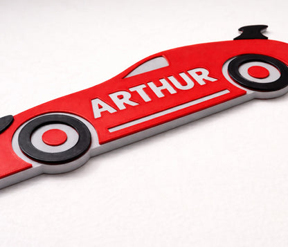 Racing Car Bedroom Sign