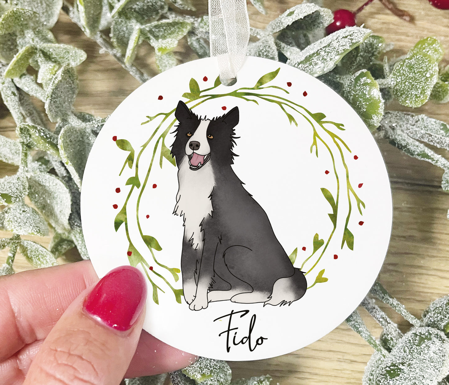 Border Collie Bauble