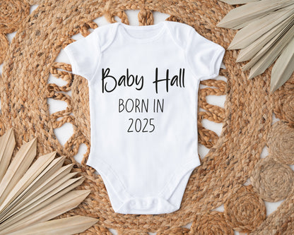 Personalised Born In 2025 Vest