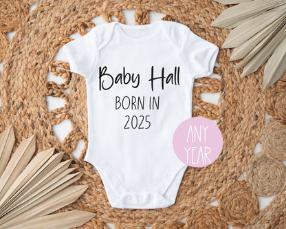 Personalised Born In 2025 Vest